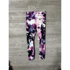 Lululemon Women's Crop Leggings Multicolor 6 Tie Dye Wunder Under Blooming Pixie